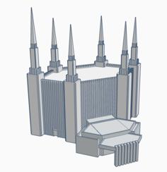 Washington D.C. Temple 3D Printer Model