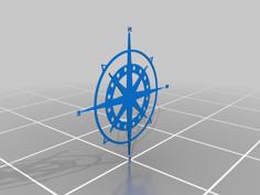 Compass Rose 1 3D Printer Model