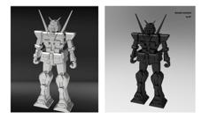 Robot Gundam Miniature Toy 3D Printer Model