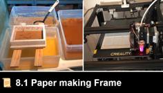 8.1 Paper Making Frame 3D Printer Model