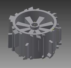 Snow Wheel- Standard 12mm Hex 3D Printer Model