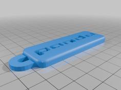 Fiat Panda Keyring 3D Printer Model