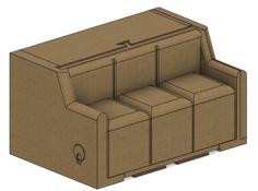 Couch Puzzle Box| NOW ONLY AVALIABLE ON MY MINI FACTORY 3D Printer Model