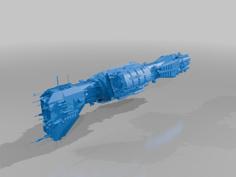 Babylon 5 Dinlas Class Interdictor 3D Printer Model