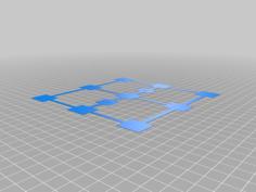 150mm X 150mm Layer Height Calibration Test Pattern For Flashforge Adventurer 3 (Set General Layer Height And First Layer Height To .3mm) 3D Printer Model