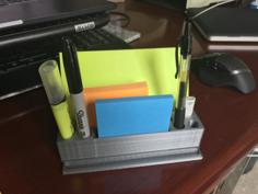 Post It Note And Pen Holder 3D Printer Model