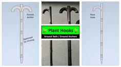 Universal Plant Hooks, Trainer, Bender, Stakes, Holders, Supports 3D Printer Model