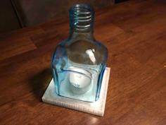 Coaster Gin Bottle With Tealight 3D Printer Model