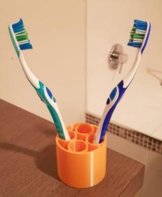 Simple Toothbrush Holder 3D Printer Model