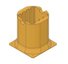 3d Printable 2.5″ Nvme Holder/funnel For Mounting On 120mm Fans 3D Printer Model