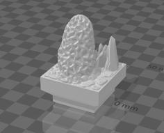 Basic Cavern Rock Fungus (Dungeon Blocks Compatible) 3D Printer Model