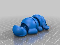 Basset Hound Articulated 3D Printer Model