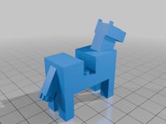 Minecraft Horse Lego 3D Printer Model