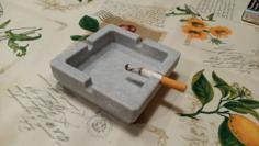 Square Ashtray 3D Printer Model