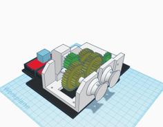 Programmable Gear Box 3D Printer Model