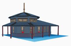 Madison Indiana Station (HO SCALE) 3D Printer Model