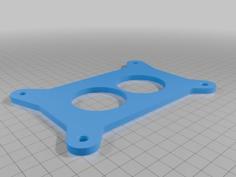 Holley 2300 2-BBL Flange 3D Printer Model