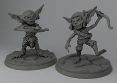 D&D Tabletop Miniatures Goblin 3D Printer Model