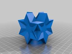 X-mas Candle Holder / Kerzenhalter 3D Printer Model