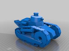 RC Renault Ft 3D Printer Model