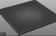 Tactile Image: Brazil’s Northeast Sub-regions Map 3D Printer Model