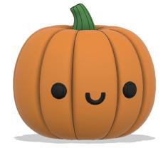 Cute Pumpkin (STEP/STL) 3D Printer Model