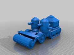 Orc / Ork Armoured Mobile Battle Fortress Halftrack 3D Printer Model