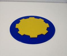 Drink Coaster – Fallout Vault Logo 3D Printer Model