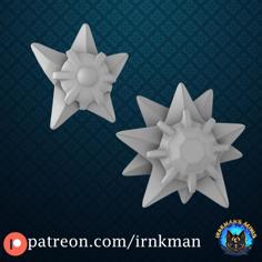 Staryu / Starmie (Pokemon 35mm True Scale Series) 3D Printer Model