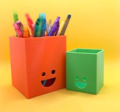 Smile Pen Pot (pen Holder) 3D Printer Model