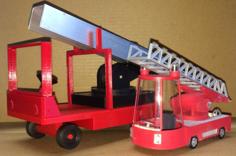 Sandmann (Jon Blund) Universal Service Car With Ladder 3D Printer Model