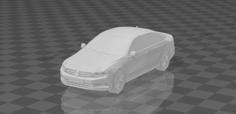 Low Poly 2019 Volkswagen Passat B8 Sedan 3D Printer Model