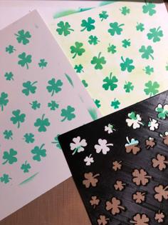 Stencil – Shamrocks! 3D Printer Model