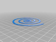 Flatness Spiral Test, Not A Coil Incense 3D Printer Model