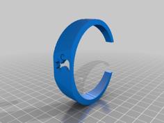 Customized Cat Bracelet 3D Printer Model