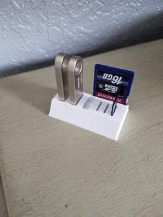 Usb Sd Card Holder 3D Printer Model