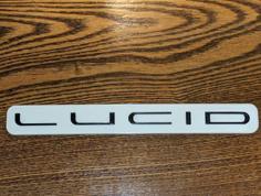 Lucid Motors Logo Fridge Magnet 3D Printer Model