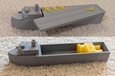 Simple Armed Freighter (and Escort Carrier) 3D Printer Model