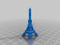 Voxel Eiffel Tower 3D Printer Model