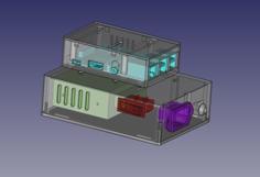 OctoPi Power Supply And Printer GPIO Relay Switch Enclosure 3D Printer Model