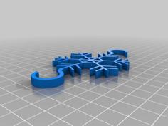 Snowflake Hook 3D Printer Model