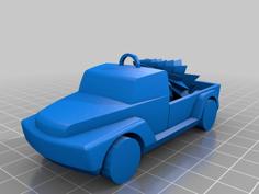 Little Truck Hauling A Christmas Tree 3D Printer Model