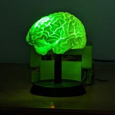 Arduino Uno Powered RGB LED Brain Light 3D Printer Model