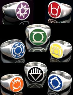 Lantern Corps Rings – Separated Files + Size Test 3D Printer Model