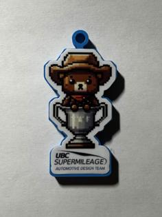 Beartholomew Keychain 3D Printer Model