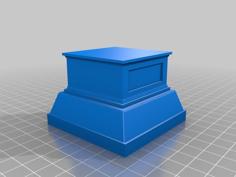 Pedestal For Statue 3D Printer Model