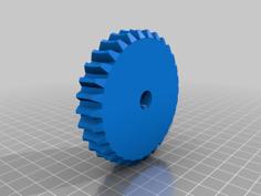 1:30 Worm Reduction Gear 3D Printer Model