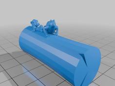 Frog On A Log. 3D Printer Model