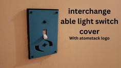 Interchange Able Light Switch Cover 3D Printer Model