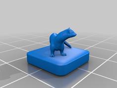 Weasel On A Small Base (13mm Square) 3D Printer Model